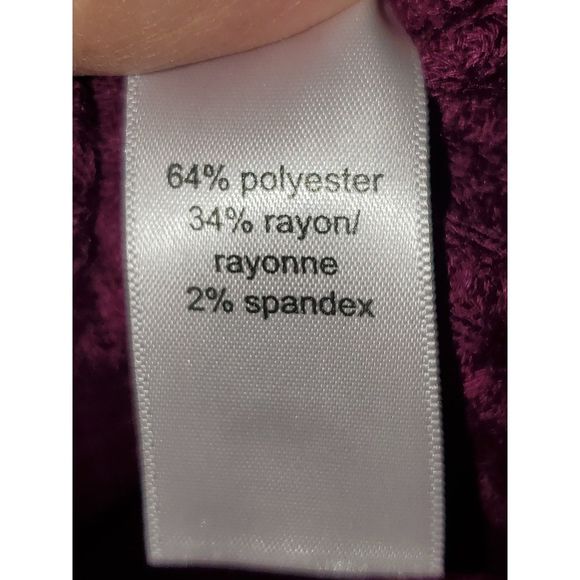 Maurices Women's Button Front Raw Hem Long Sleeved Waffle Weave Top Size L - Picture 6 of 10